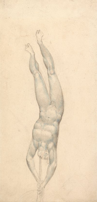 Un ángel con una trompeta de William Blake